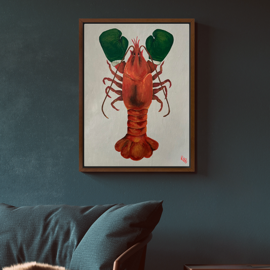 The Claw Print in Wood Frame